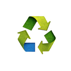 3d recycle logo design