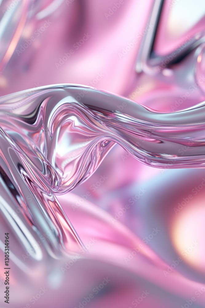 Poster this backdrop features a captivating blend of liquid chrome and pastel gradients, creating a dreamy 