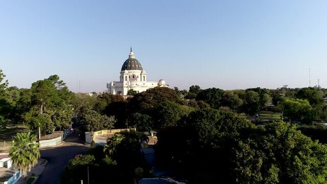 Imagende dron de la Bas&iacute;lica de Itati, Corrientes, Argentina