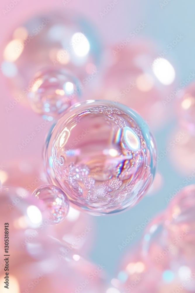 Poster a captivating backdrop features a dreamy liquid pastel gradient with subtle metallic reflections and