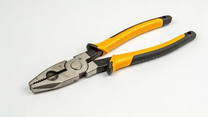 Obraz premium Lineman's Pliers on White Background
