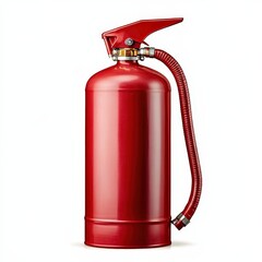 Obraz premium Fire Extinguisher: Essential Fire Safety Equipment for Emergency Preparedness and Hazard Prevention. Isolated White background with clipping path 