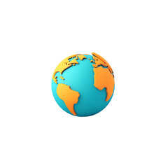 Fototapeta premium 3d globe logo design