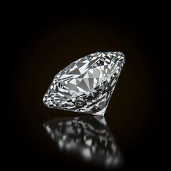 diamond on black background