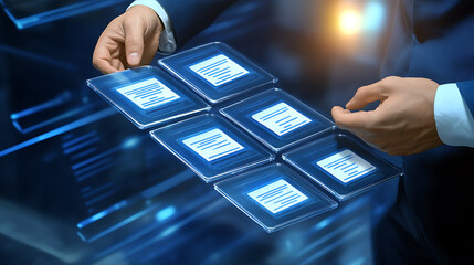 Cutting-Edge Business Tech Revolutionizing Data Management Digital Transformation for Streamlined Operations Futuristic Document Handling Solutions