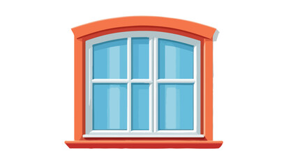 Obraz premium Modern Glass Window with Elegant Frame