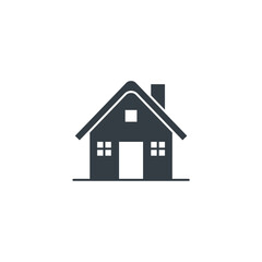 Cabin Building icon symbol vector illustration isolated on white background