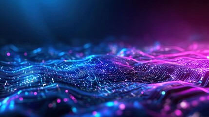 Digital landscape creation virtual realm visual art futuristic environment aerial view nextgen technology