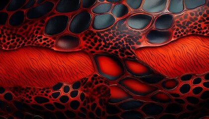 black and red serpent skin background