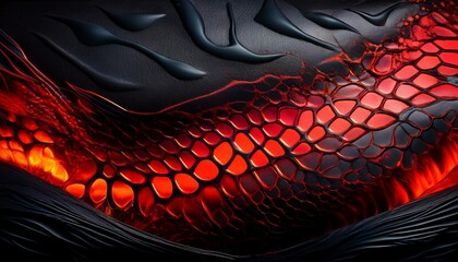 black and red serpent skin background