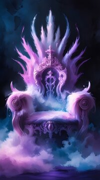 A magnificent, intricately designed throne