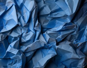 crumpled gray blue paper texture background for graphic design projects with high resolution and quality suitable for various applications