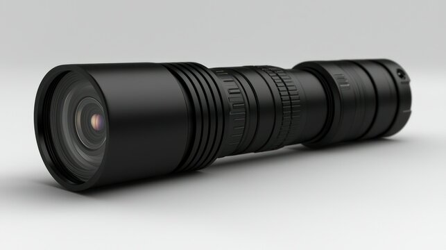 Black lens studio shot, product photography - Powered by Adobe