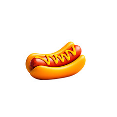 3d hot dog logo
