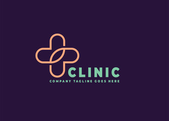 plus vector medical health template illustration icon