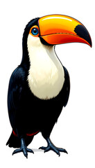 Naklejka premium exotic Toucan bird isolated 