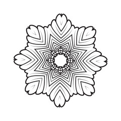 Fototapeta premium ornamental round lace ornament