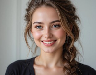 Naklejka premium portrait of a young woman