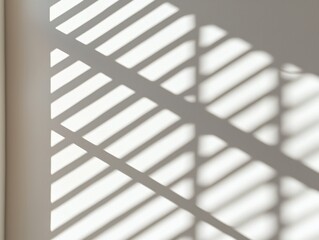 Light and Shadow Abstract on a Wall, Minimalist Modern Interior Design, Geometric Pattern