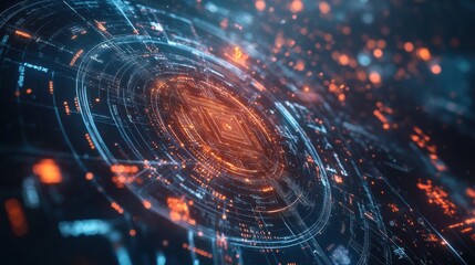 Obraz premium AI Cyber Defense System Protecting Digital Networks
