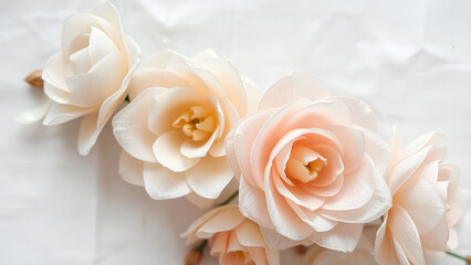 Obraz premium Imagine a soft, ethereal design background with a blank canvas just waiting for your creative touch. The gentle curves and delicate details will inspire you to create something truly beautiful