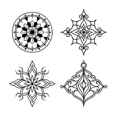 ornamental round frame