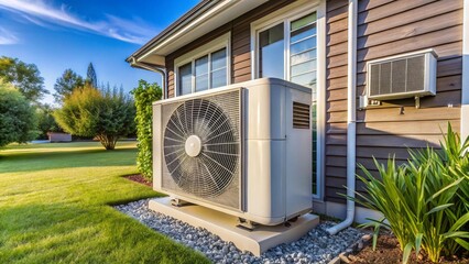 modern house in the garden