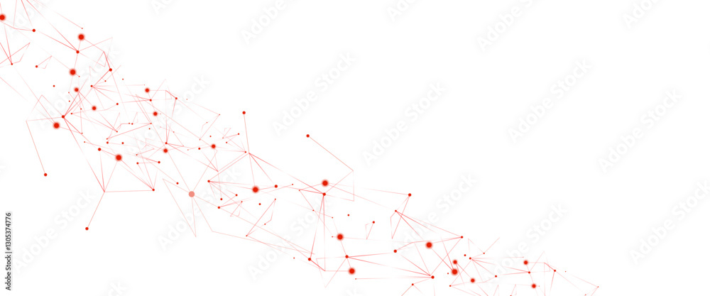 Fototapete Vector Connect link background. global network technology concept. Digital technology futuristic internet network speed connection red background.
