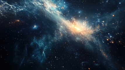 Fototapeta premium Abstract designs featuring cosmic-inspired patterns, sparking curiosity and visions of distant galaxies