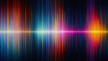 Vibrant soundwave abstract artwork