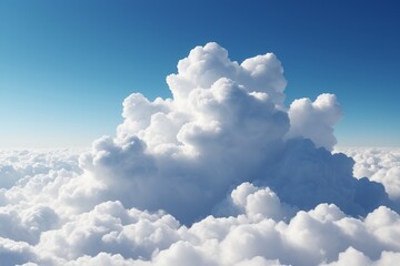 there is a large cloud that is in the sky above the clouds