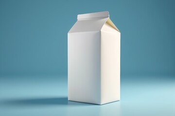 a close up of a carton of milk on a blue surface
