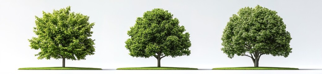 Three Deciduous Trees