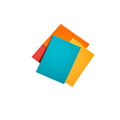 3d Post-it notes logo style