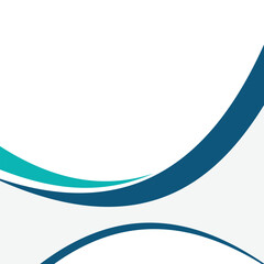 Blue Wave Curve Abstract Background