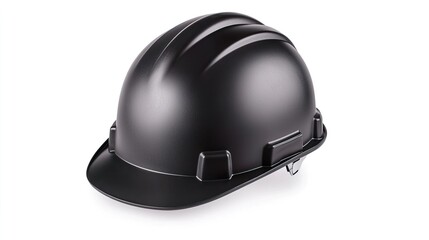Fototapeta premium Matte Finish Hard Hat on Solid Background for Safety and Construction Use