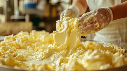 Manufacturing of new products at the factory using modern technologies, including butter and food cream production