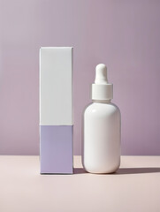 Minimalism and elegance: modern cosmetic packaging design. generative AI