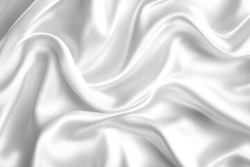 Obraz premium Soft silk textile with gentle curved folds and subtle fabric waves