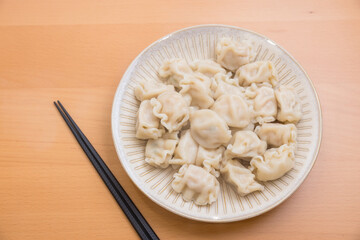 Freshly Made Chinese Meat Dumpling Ready to Eat