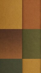 Fototapeta premium Geometric color block texture in warm earth tones. Abstract, modern pattern perfect for backgrounds, design elements, or artistic projects.