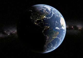 earth in open space illustration