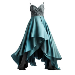 Naklejka premium high-low evening dress transparent background