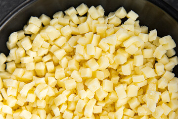 mozzarella cheese for pizza grated cheese fine fresh tasty food dish delicious gourmet food background on the table rustic food top view copy space