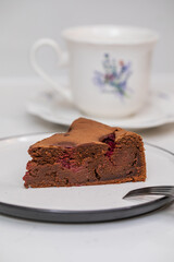 Brownie is a piece of homemade cake