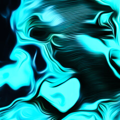 Abstract fluid art digital painting and dynamic swirling patterns with vibrant color transitions.