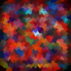 Colorful patched abstract background. Stain effect and camouflage. Spotted backdrop.