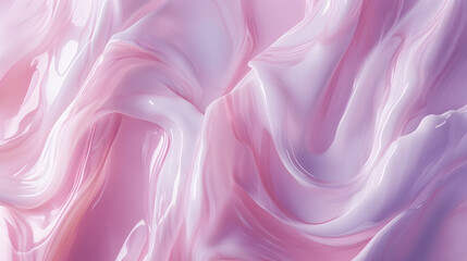 Obraz premium Glamour, branding and makeup art concept - Pink cosmetic texture background, make-up and skincare cosmetics product, cream, lipstick, moisturizer macro as luxury beauty brand, holiday flatlay design