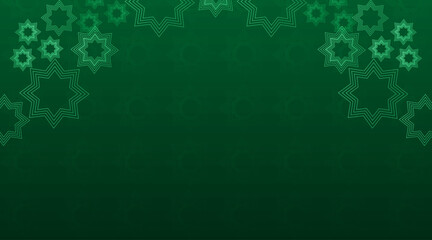 Abstract presentation background | Futuristic background | Floral background with geometric shape | Gradient background with star shape for poster, greeting, decoration with forest green color