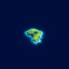 Fototapeta premium Island in the Ocean